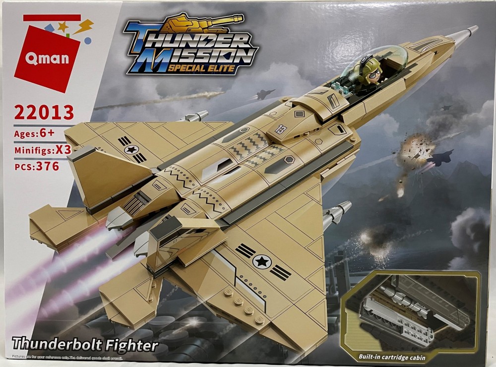 Конструктор"Thunder mission" самолет(376 дет)