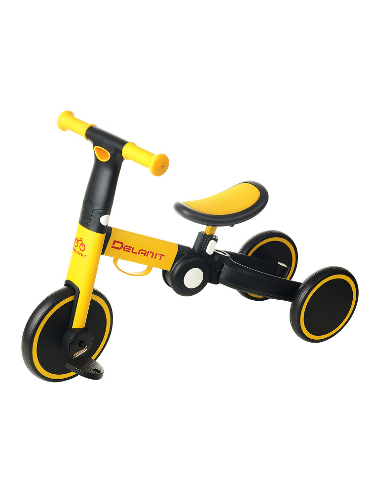 Беговел-велосипед 2в1 (желтый)