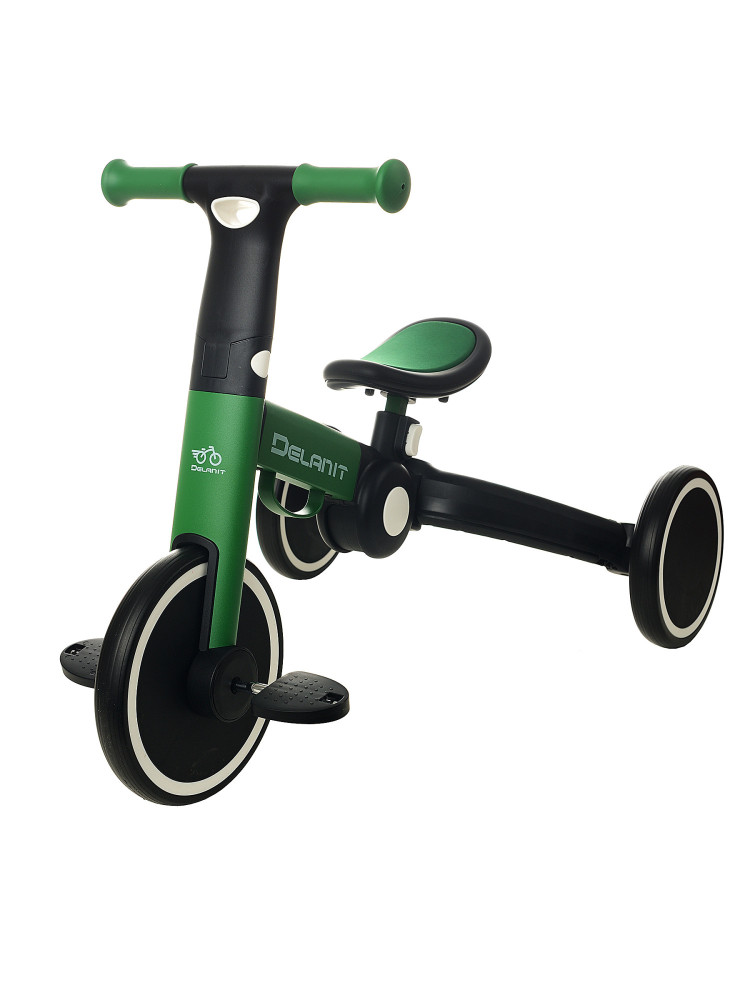 Беговел-велосипед 2в1 (зеленый)